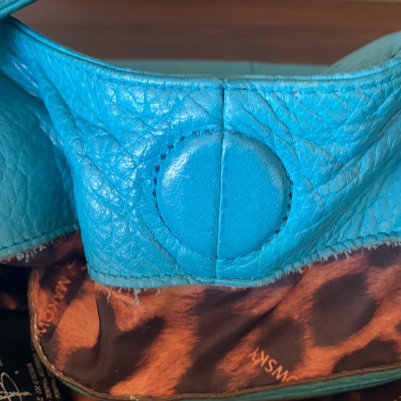 B. Makowsky Leather Shoulder Bag - Picture 10 of 12